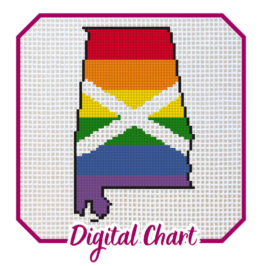 Alabama Pride Needlepoint Digital Chart