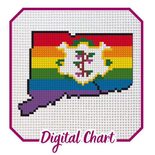 Connecticut Pride Needlepoint Digital Chart