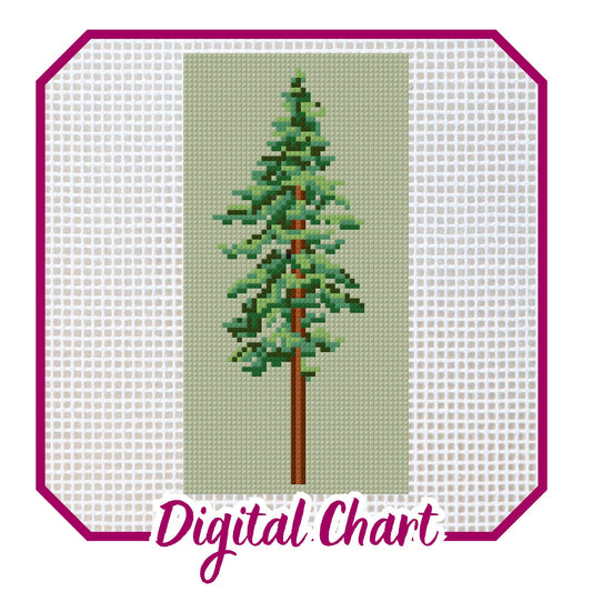 Hemlock Tree Needlepoint Chart