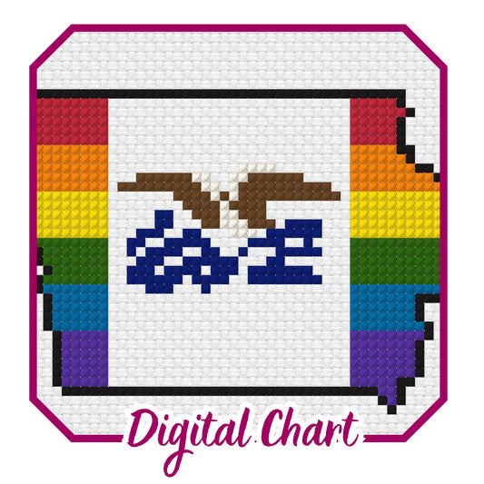 Iowa Pride Needlepoint Digital Chart