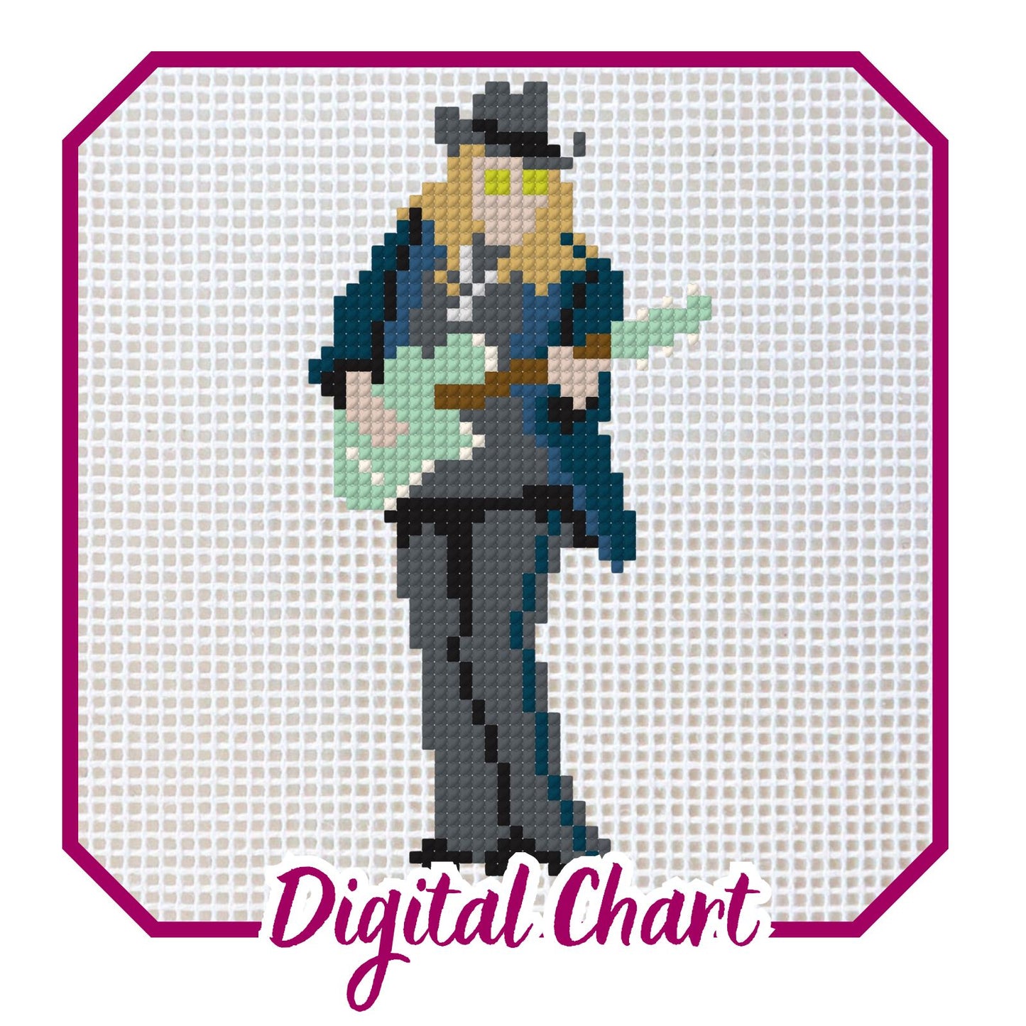 Melissa Etheridge Needlepoint Digital Chart