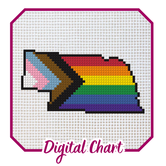 Nebraska Pride Needlepoint Digital Chart