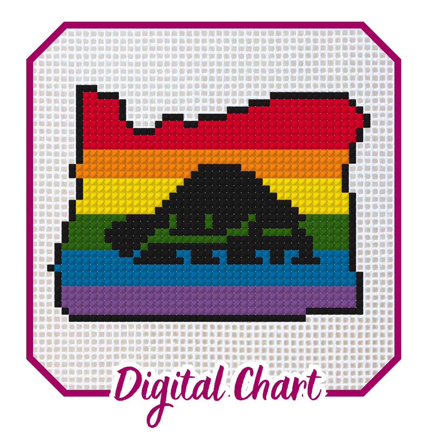Oregon Pride Needlepoint Digital Chart