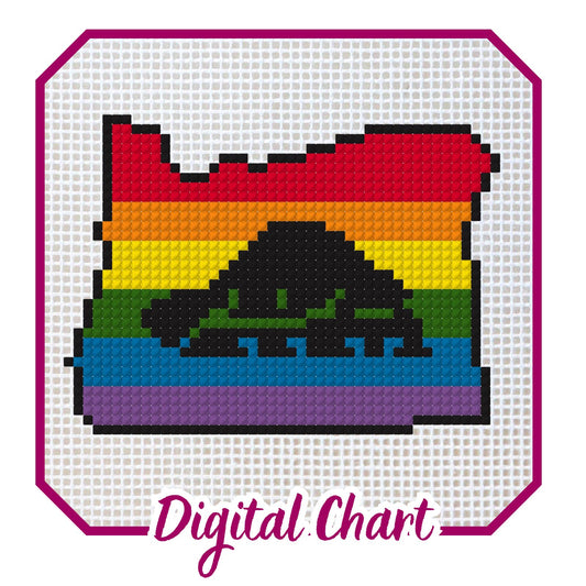 Oregon Pride Needlepoint Digital Chart