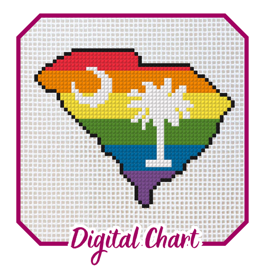 South Carolina Pride Needlepoint Digital Chart