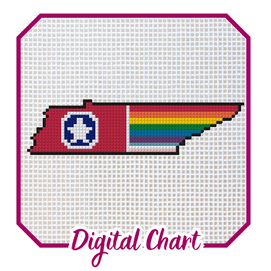 Tennessee Pride Needlepoint Digital Chart