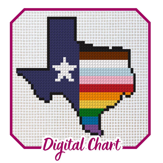 Texas Pride Needlepoint Digital Chart
