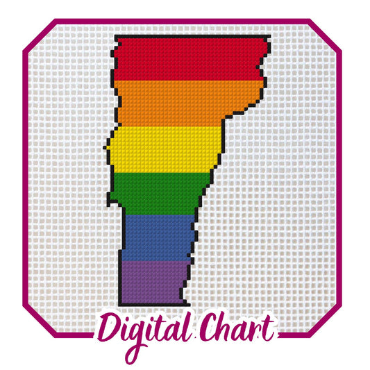 Vermont Pride Needlepoint Digital Chart