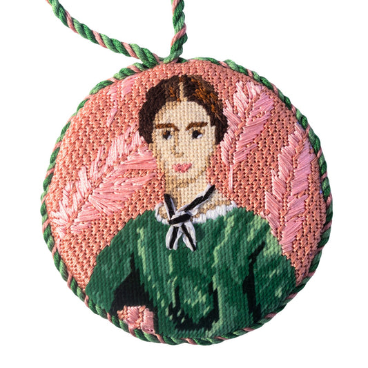 Emily Dickinson Round Needlepoint Canvas