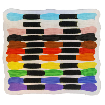 Holo Floss Pride Rainbow - Needlepoint Sticker