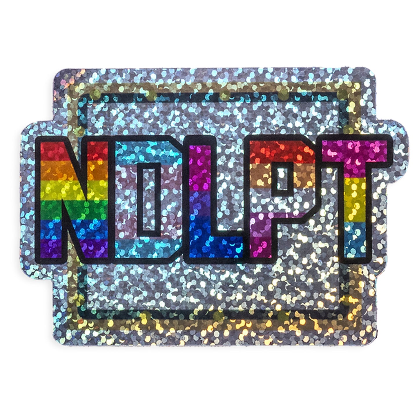 Glitter NDLPT Pride - Needlepoint Sticker