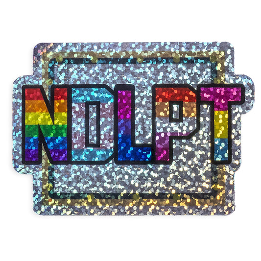 Glitter NDLPT Pride - Needlepoint Sticker