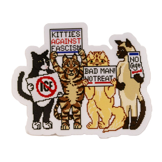 Protesting Kitties - Vinyl Sticker